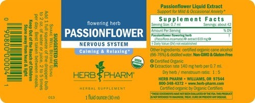Passionflower Organic Herb Pharm