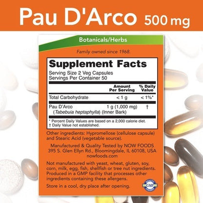 Pau D'Arco 500 mg NOW