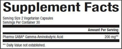 Ingredients of GABA 100 mg dietary supplement - Gamma-Aminobutyric Acid, Magnesium stearate