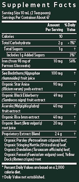 PlantForce Liquid Iron 16 oz Gaia Herbs