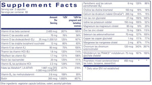 Pure Encapsulations PreNatal Nutrients supplements facts