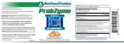 Probzyme Tropical Punch 90 chews Nutritional Frontiers