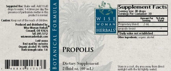 Propolis/propolis 2 oz Wise Woman Herbals
