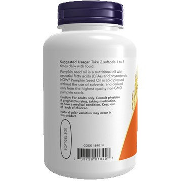 Pumpkin Seed Oil 1000 mg NOW