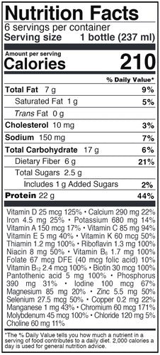 Pure Encapsulations Purely Complete Chocolate supplements facts