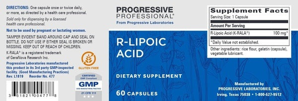 R-LIPOIC ACID Progressive Labs