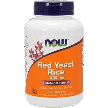 NOW Red Yeast Rice 1200 mg Nutritional Support 120 Tablets