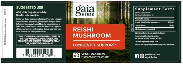 Reishi Mushroom Gaia Herbs