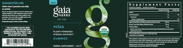 Relax Gummies Gaia Herbs
