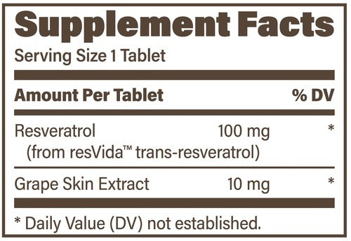Resveratrol 100 mg IR Endurance Product Company