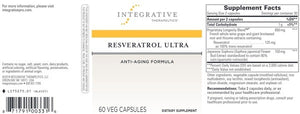 Buy Integrative Therapeutics Resveratrol Ultra 60 vegcaps