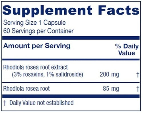 Rhodiola Extract Plus Vitanica