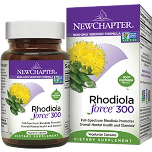 New Chapter Rhodiola Force 300  - Supports mental health, stress, sleep disruption, stamina