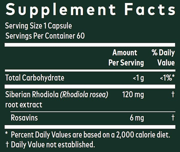 Rhodiola Rosea Gaia Herbs