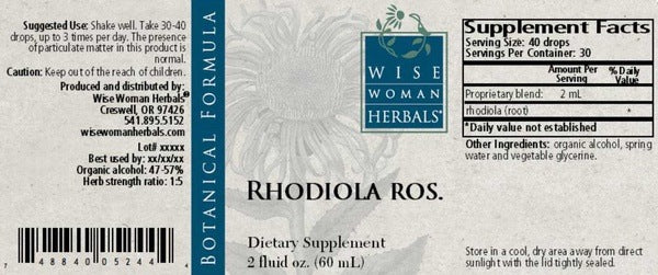 Rhodiola Rosea Wise Woman Herbals