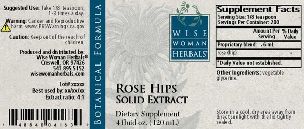 Rose Hips Solid Extract Wise Woman Herbals