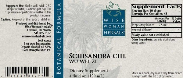 Schisandra chinensis - wu wei zi Wise Woman Herbals