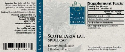 Scutellaria lateriflora - skullcap Wise Woman Herbals