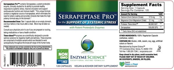 Serrapeptase Pro Enzyme Science
