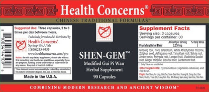Shen-Gem Health Concerns