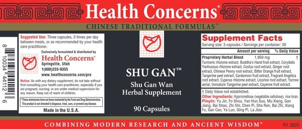 Shu Gan Health Concerns
