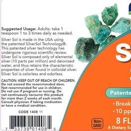 Silver Sol Solution Buy Now for Silver Sol, 8 oz | Deionized Water | NOW