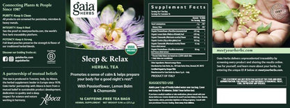 Sleep & Relax Herbal Tea Gaia Herbs