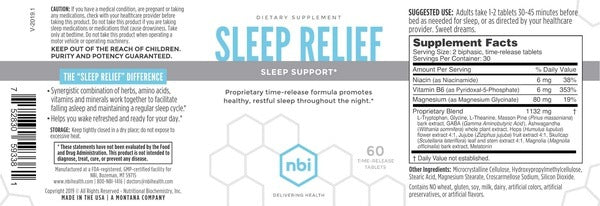 About Sleep Relief - Supports healthy sleep