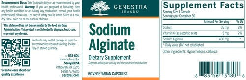 Sodium Alginate 400mg Genestra