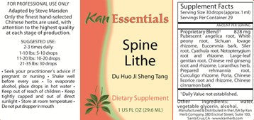 Spine Lithe 1 oz Kan Herbs - Essentials