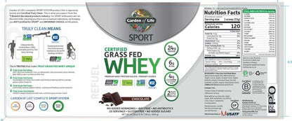 Sport Cert Whey Protein Chocolate Garden of Life Sport