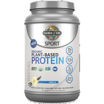 Sport Organic Plant-Based Protein Vanilla Garden of Life Sport