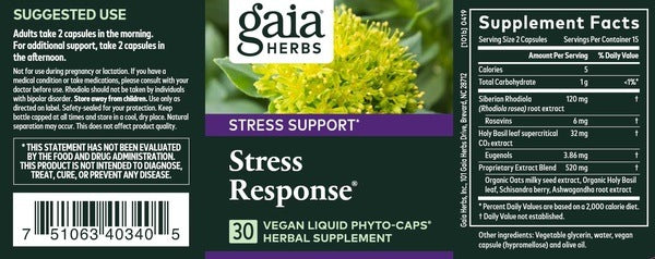 Stress Response Gaia Herbs