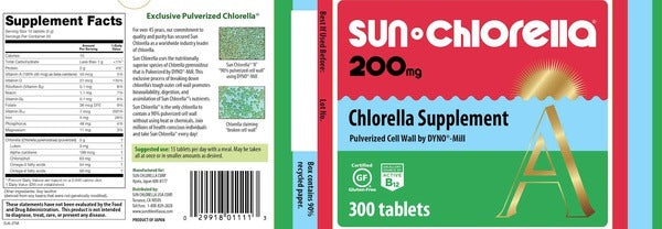 Sun Chlorella 200 mg Sun Chlorella USA