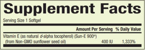 Sunflower Vitamin E 400IU Whole Earth and Sea - Natural Factors