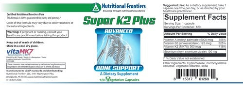 Super K2 Plus Nutritional Frontiers