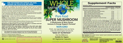 Super Mushroom Whole Earth and Sea - Natural Factors
