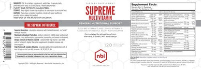 About Supreme Multivitamin - Multi Mineral Supplement for Men & Women 