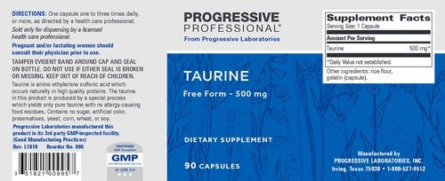 TAURINE Progressive Labs