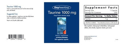 Taurine 1000 mg Allergy Research