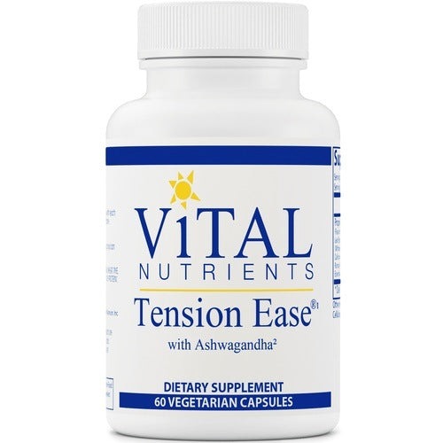 Vital Nutrients Tension Ease with Ashwagandha - Promotes Relief From Normal Stress and Anxiety 
