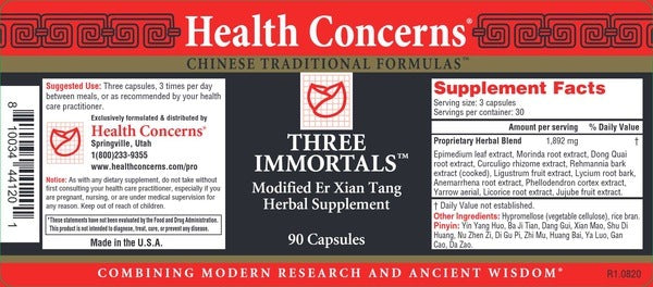 Three Immortals Health Concerns