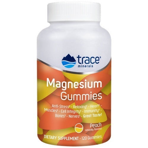 Trace Minerals Magnesium Gummies Peach Flavor Trace Minerals Research