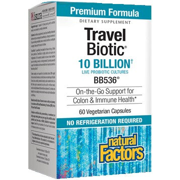 Natural factors TravelBiotic 10 Billion - Helps support a healthy colon and immune health