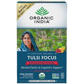 Tulsi Focus Pomegranate Orange Organic India