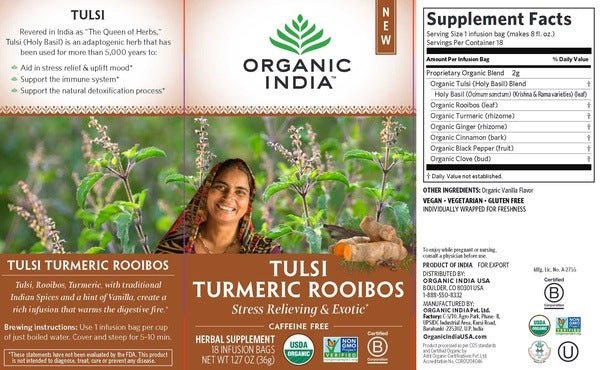 Tulsi Turmeric Rooibos Organic India
