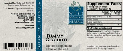 Tummy Glycerite 2 oz Wise Woman Herbals