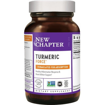 New Chapter Turmeric Force - Healthy inflammation response and supports heart, brain
