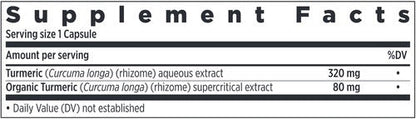 Ingredients of Turmeric Force dietary supplement - turmeric, organic turmeric, hypromellose