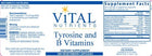About Tyrosine and B Vitamins by Vital Nutrients - 100 Vegetarian Capsules | Supports Adrenal Glands